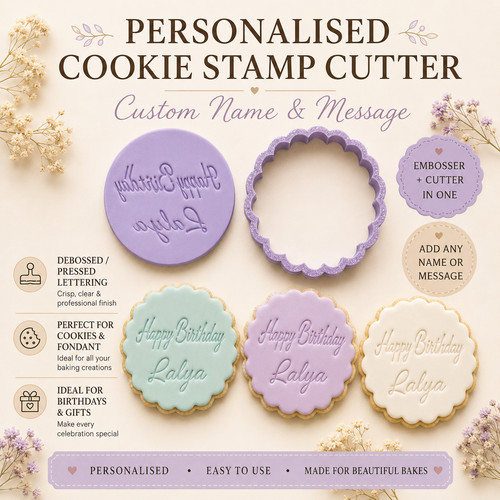 Personalised cookie stamp - cookie,