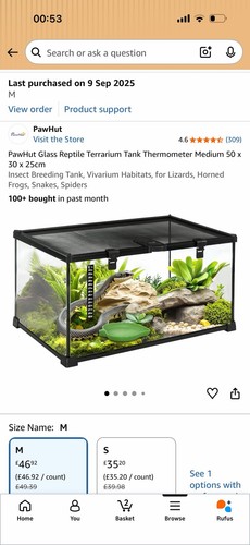 Pawhut glass reptile terrarium - glass,
