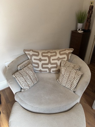 Dfs swivel chair and - chair, foot