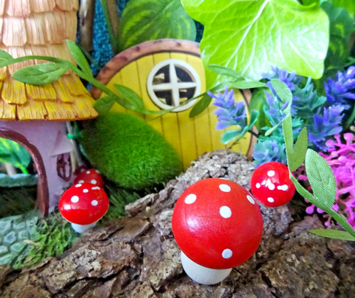 Wood fairy door mini - ,