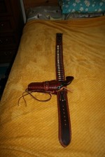hand made leather gun belt and