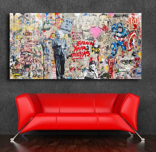 Graffiti art einstein mural - graffiti,