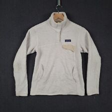 PATAGONIA Jacket Womens S Small White Fleece Re Tool Snap T Pullover Jumper