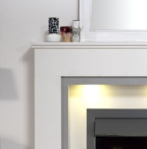 White marble stone - marble, grey