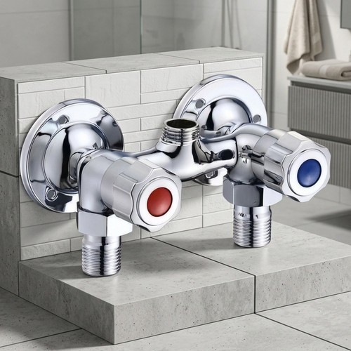 Chrome plated solid - chrome, brass