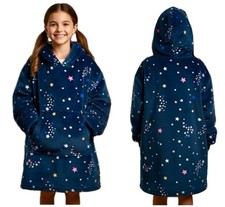 Girls Marks Hooded Blanket Oodie Oversized Cosy Fleece Soft Throw Gown NEW