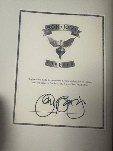Bon jovi signed - signed, autograph