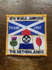 1995 18th World Scout Jamboree Thane Rover Unit Scotland Contingent Badge.