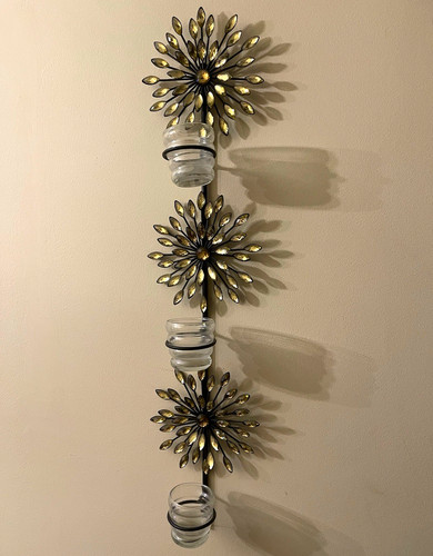 Wall mounted metal - metal, floral