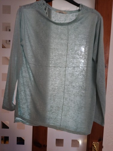 Ladies green long - long, top