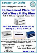 Set of Plates & Mats for Cut'n'Boss etc by Scrappy Cat  : SPSETC&B  3
