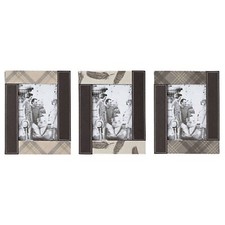 Set of 3 Faux Leather Photo
