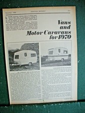 Motor Caravan Motor Caravans 1970 Sprite Eccles Dormobile Jennings Danbury VW A
