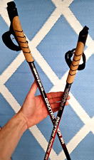 NW Nordic Walking  ' B Square Outdoor 120cm ' Carbon Poles Sticks Cork Grips VGC