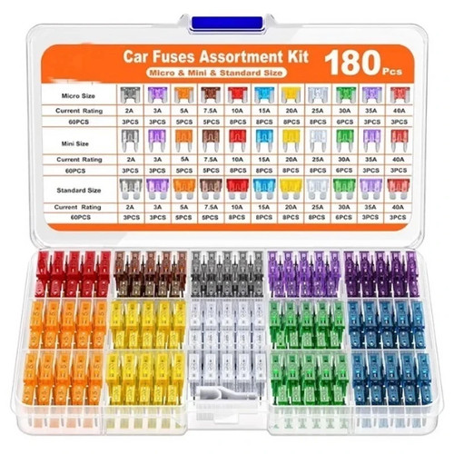 Car blade fuse assortment kit - car,