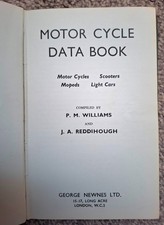 "Motor Cycle Data Book" (plus Scooters, Mopeds and Light Cars) 2nd edition 1962