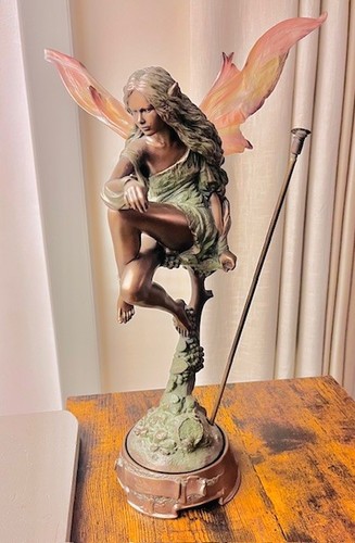 Bronze fairy sculpture - bronze,