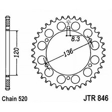 JT 846 z40 Crown for Yamaha