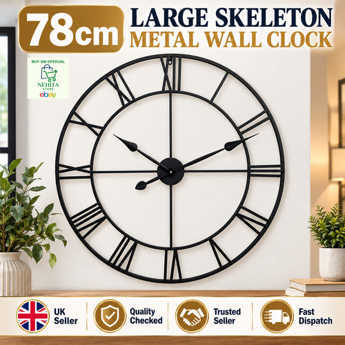 78cm large skeleton - metal, wall
