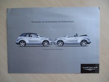 Chrysler PT Cruiser Cabrio Sales Brochure Prospekt (2002) GERMAN TEXT