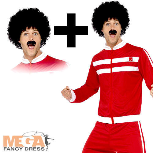 Scouser tracksuit wig tash - scouser, +