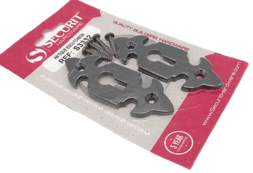 Escutcheon black antique - black,