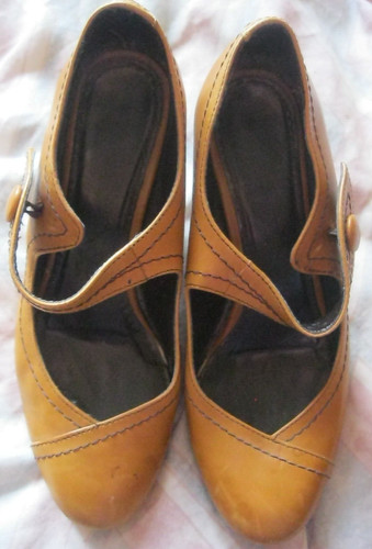 Pavers tan high heeled - pavers, mary