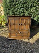 Ercol Old Colonial TV & Video Cabinet #839 Elm Beech. Vintage for Restoration