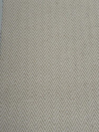 Cream stair carpet flat - flat, weave