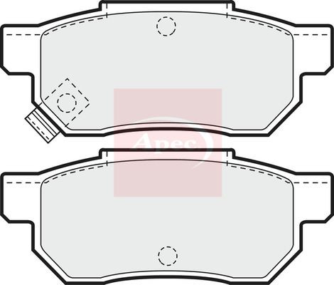 Apec pad611 brake pad set - pad611,