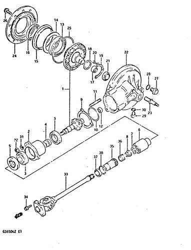 Suzuki genuine ring gs650 - genuine,