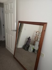 Large Pine Wall Mirror 53 inches L   /  41 Inches  wide 🔥🔥 L👀K 🔥🔥🔥