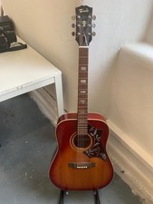 Terada Hummingbird Cherry Sunburst Acoustic Guitar Law Suit Era Japan 1970