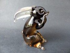 Vintage Amber Glass Rabbit/