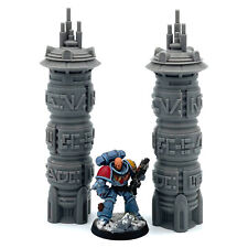 2x Star Wars Legion Ad Tower Sci-Fi 28mm Scatter Terrain Wargaming Grimdark