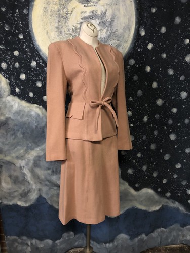 Vintage 40s peach - peach, wool
