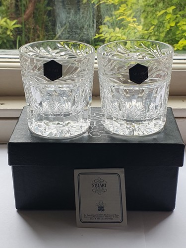 Boxed pair stuart crystal - boxed,