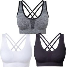 Women’S Sports Bras 3 Pack