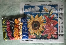 Ehrman 'Calypso' by Elian McCready, Tapestry Canvas and Wools, Retired, Rare