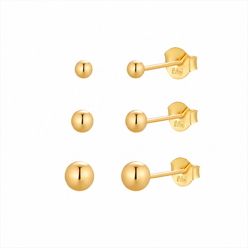 9ct gold silver - gold, 3mm
