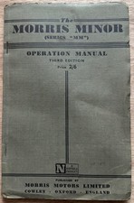 Morris minor operation manual - minor,