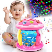 Baby Toys for 1 Year Old Girls Gifts Ocean Projector Baby Toy 6-12 12-18 Months