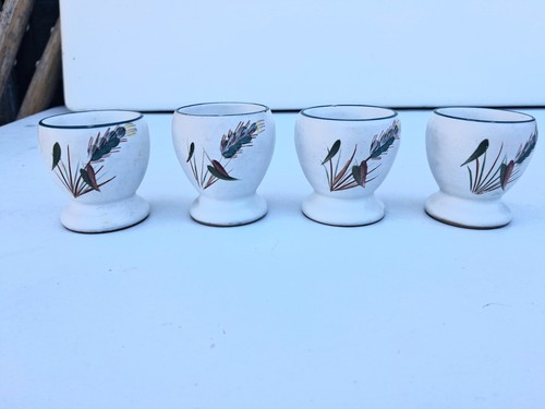 Four denby egg cups - cups, in