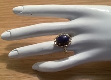 Vintage 14ct Gold Lapis Lazuli