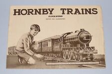 HORNBY TRAINS  & DINKY TOYS RARE AUGUST 1934 FOLD OUT CATALOGUE WITH UK PRICES