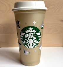 Starbucks Colour Changing Gold Reusable Hot Cold Cup Grande/16oz 2023