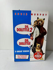 Dr. Dolittle & Dr. Dolittle 2 Double VHS Video Cassette Tape Box Set 