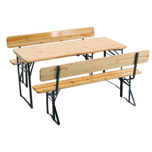 Folding long table - folding, set