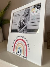 Personalized Mummy Rainbow Photo Frame,Mothers Day Gift From Kids,Gift For Mom