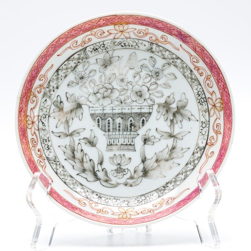 Chinese porcelain saucer - porcelain,